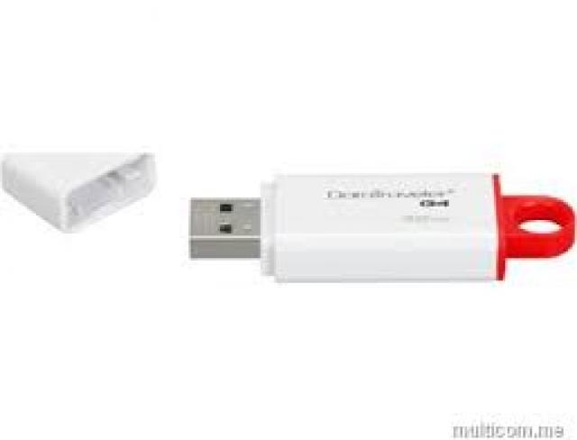 USB memorije i Memorijske kartice - Kingston 64GB DataTraveler I Gen 4 USB 3.0 White/Red - Avalon ltd